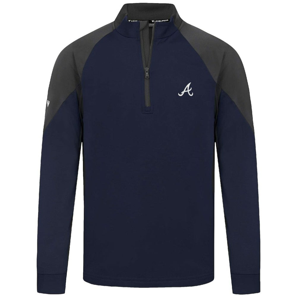 Atlanta Braves Levelwear Cadet Insignia 2.0 Raglan Quarter-Zip Jacket Discount