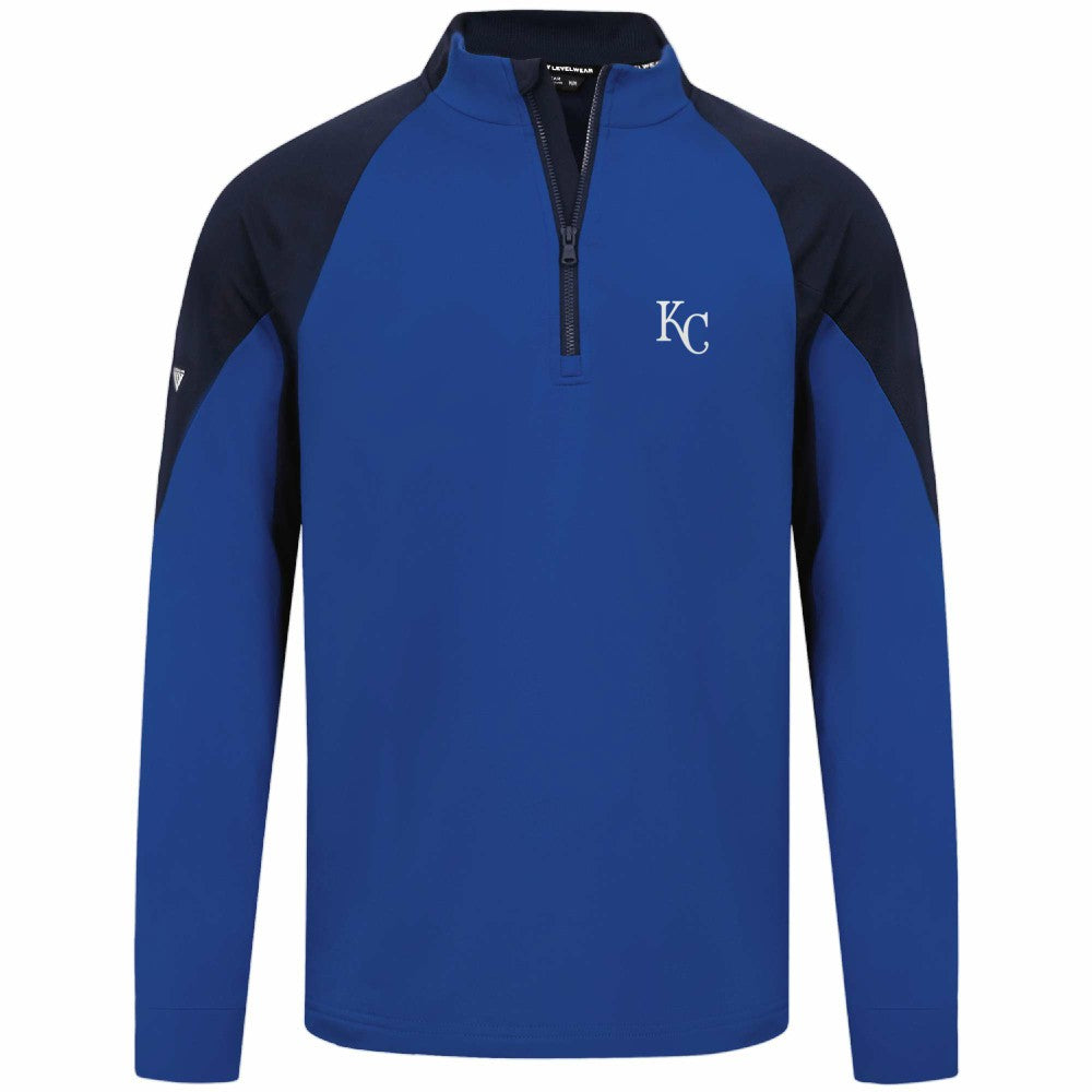 Kansas City Royals Levelwear Cadet Insignia 2.0 Raglan Quarter-Zip Jacket for sale