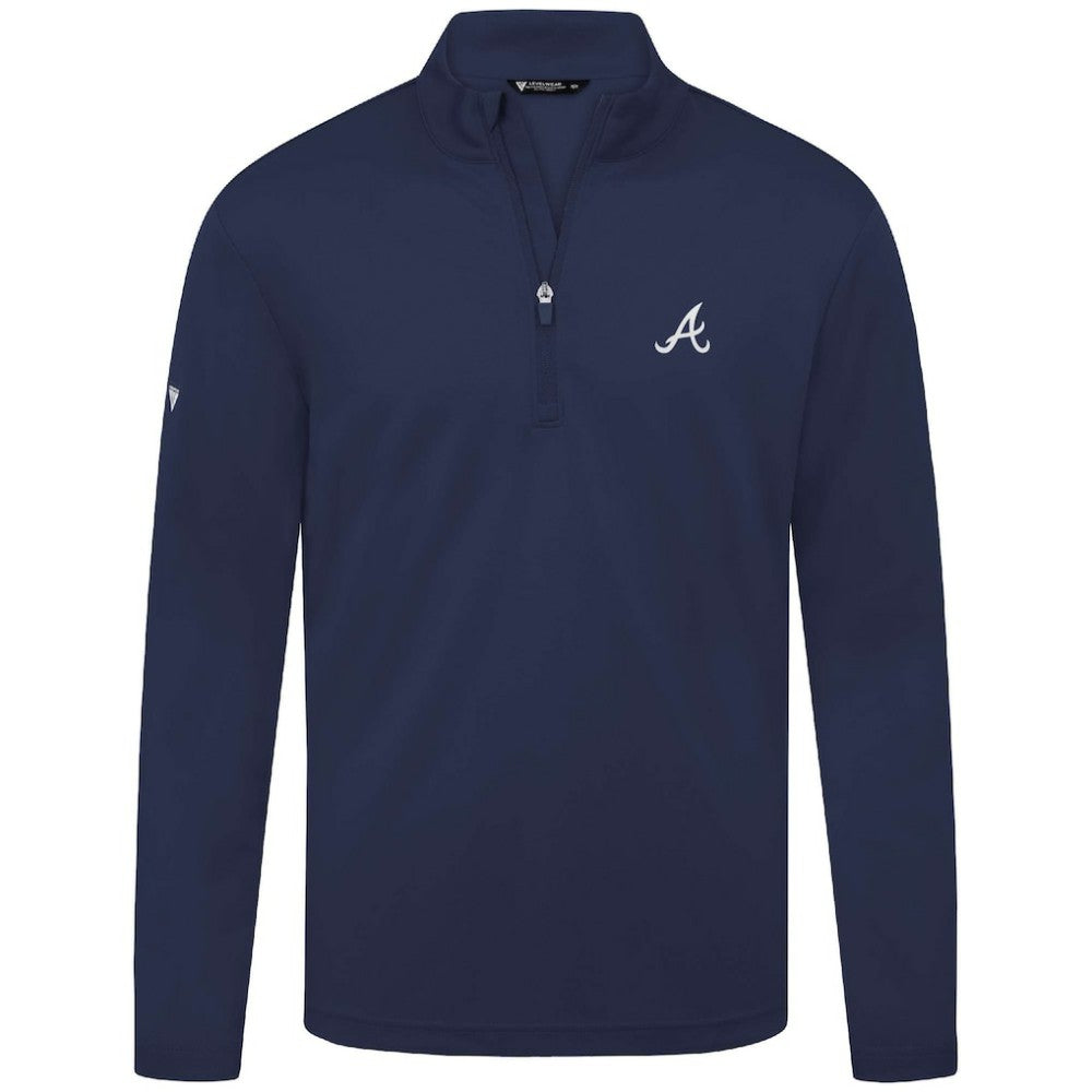 Atlanta Braves Levelwear Heron Insignia 2.0 Quarter-Zip Jacket Outlet