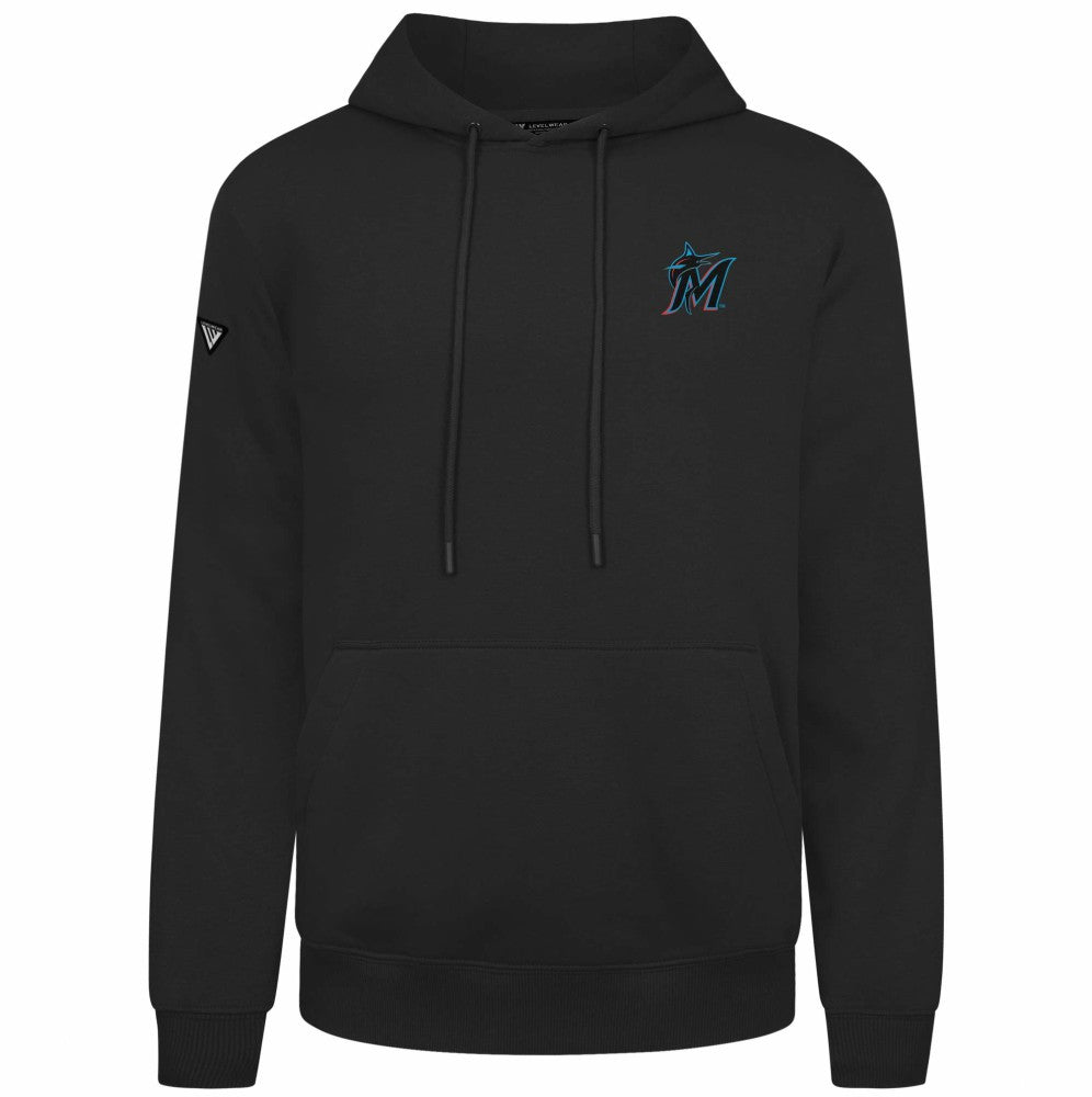 Miami Marlins Levelwear Podium Primary Pullover Hoodie Sale