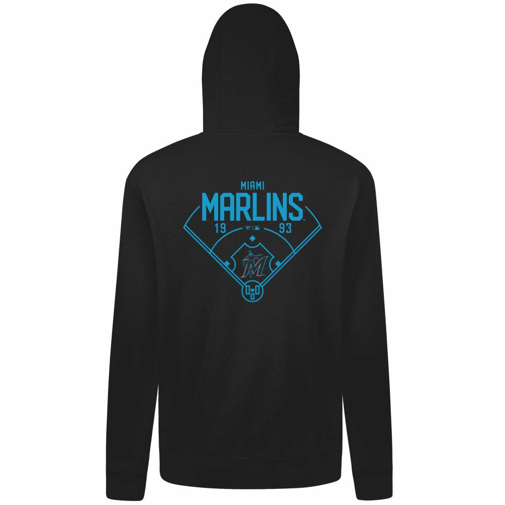 Miami Marlins Levelwear Podium Primary Pullover Hoodie Sale