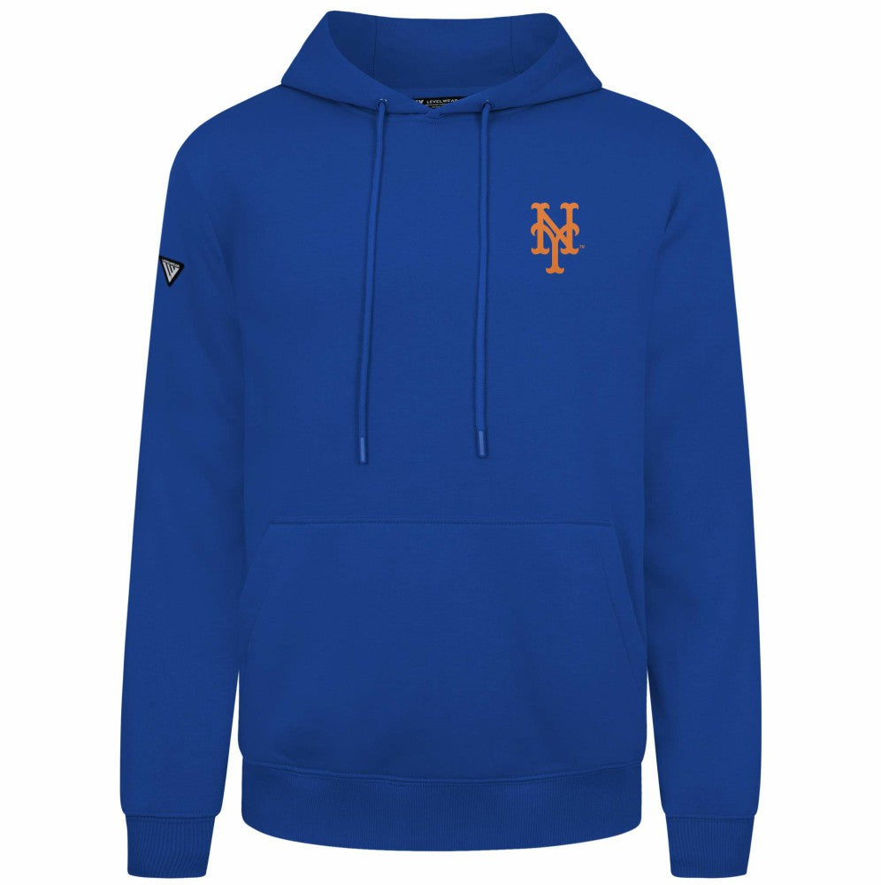 New York Mets Levelwear Podium Primary Pullover Hoodie Sale