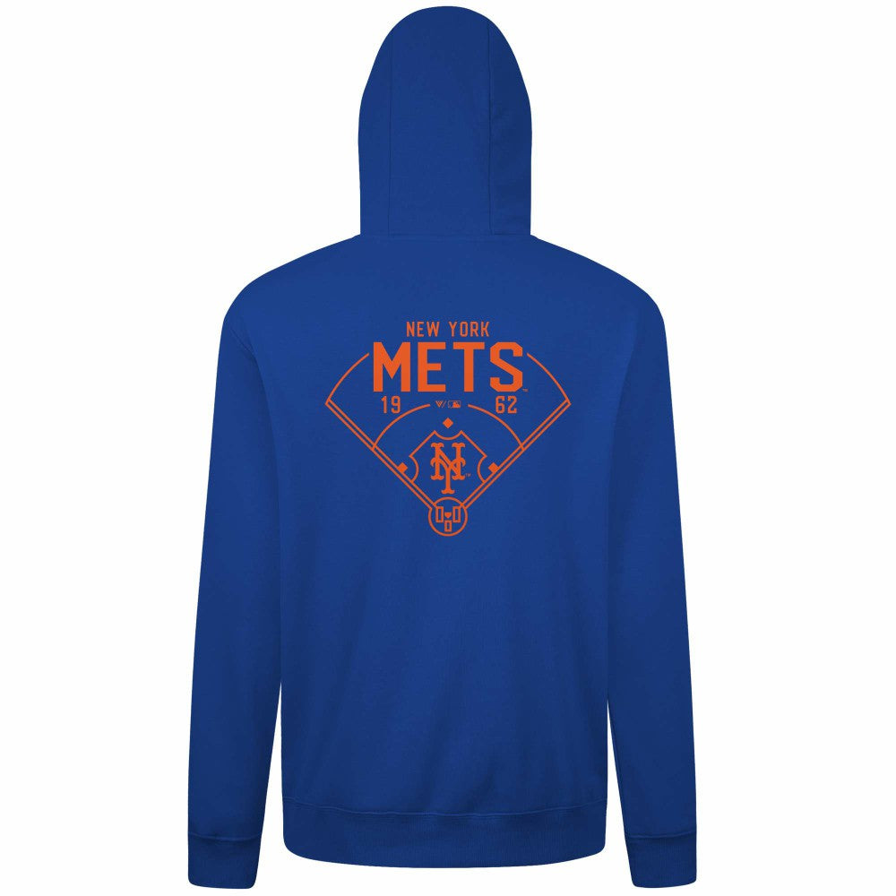 New York Mets Levelwear Podium Primary Pullover Hoodie Sale