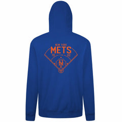 New York Mets Levelwear Podium Primary Pullover Hoodie Sale