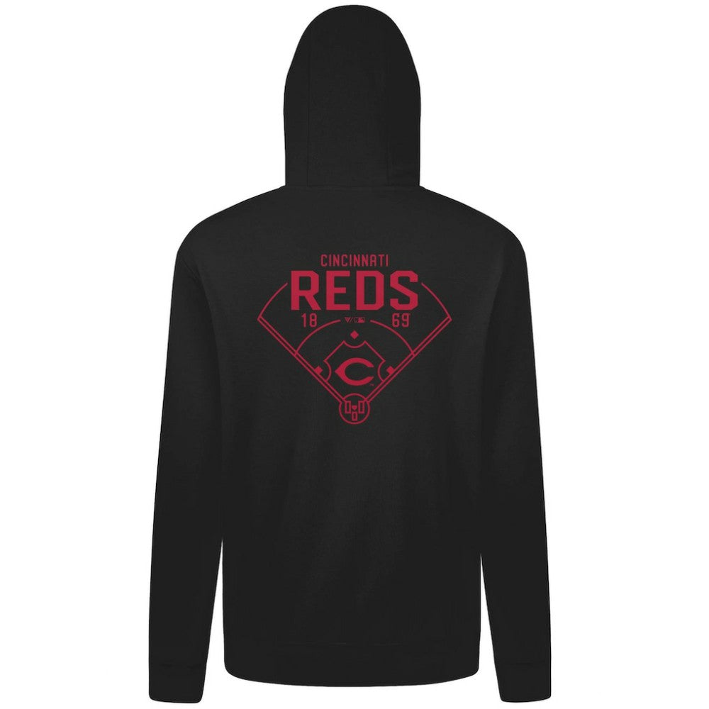 Cincinnati Reds Levelwear Podium Primary Pullover Hoodie Discount