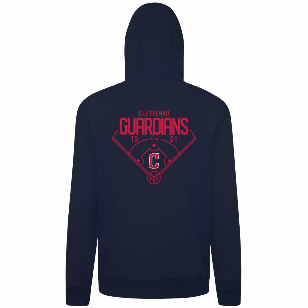 Cleveland Guardians Levelwear Podium Primary Pullover Hoodie Outlet