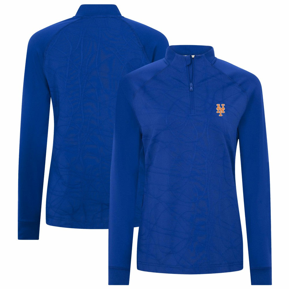 New York Mets Levelwear Women's Amethyst Insignia 2.0 Quarter-Zip Jacket Sale