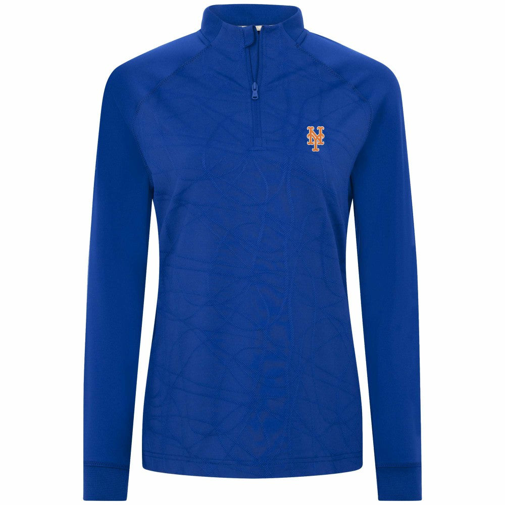 New York Mets Levelwear Women's Amethyst Insignia 2.0 Quarter-Zip Jacket Sale