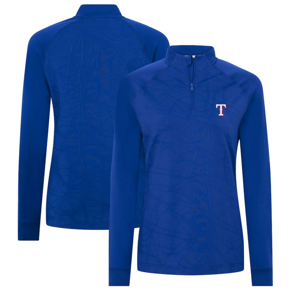Texas Rangers Levelwear Women's Amethyst Insignia 2.0 Quarter-Zip Jacket Online