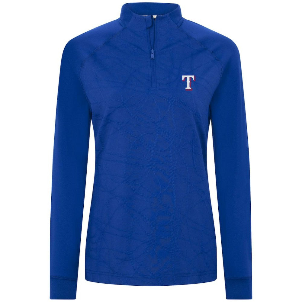 Texas Rangers Levelwear Women's Amethyst Insignia 2.0 Quarter-Zip Jacket Online
