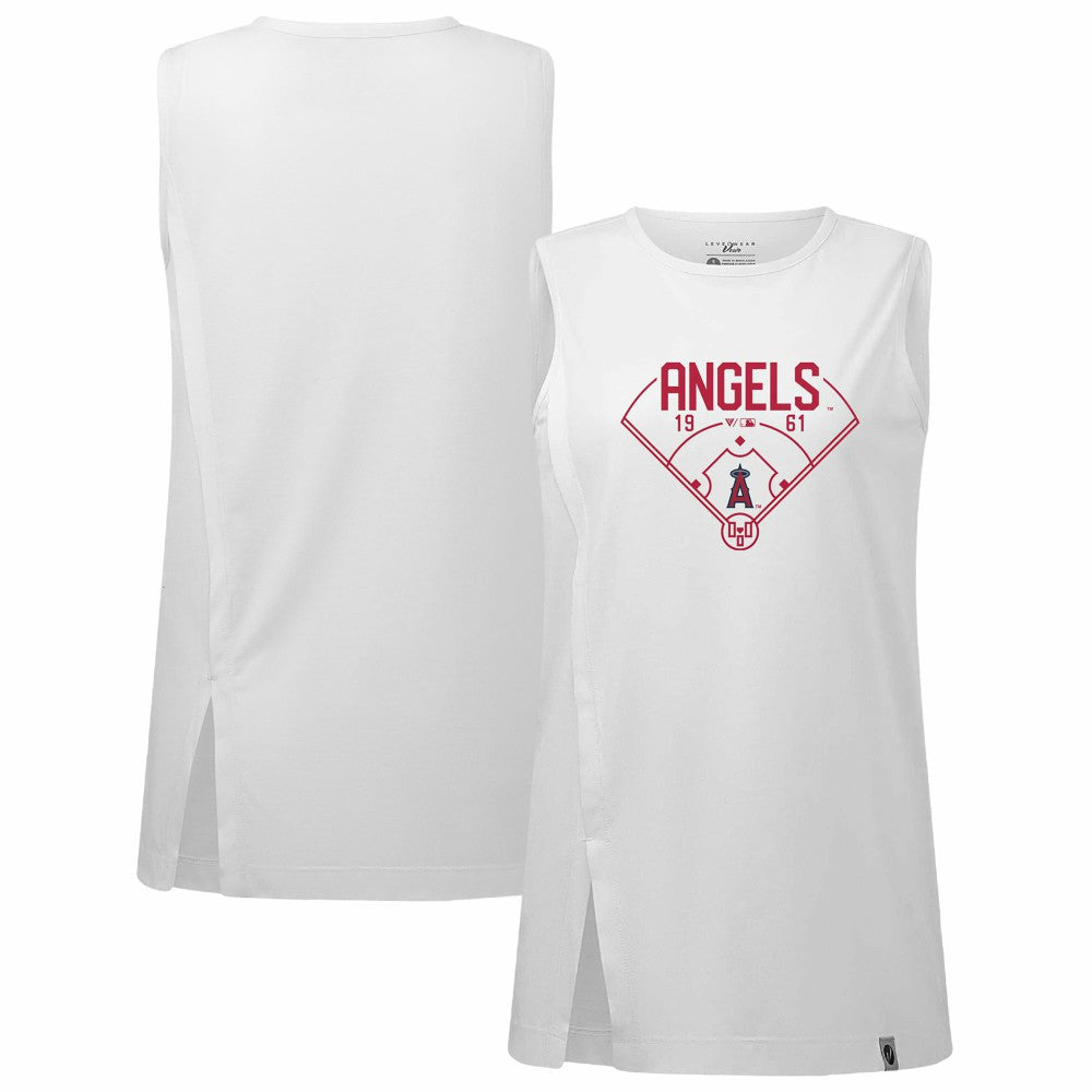 Los Angeles Angels Levelwear Women's Influx Home Field Tank Top Sale