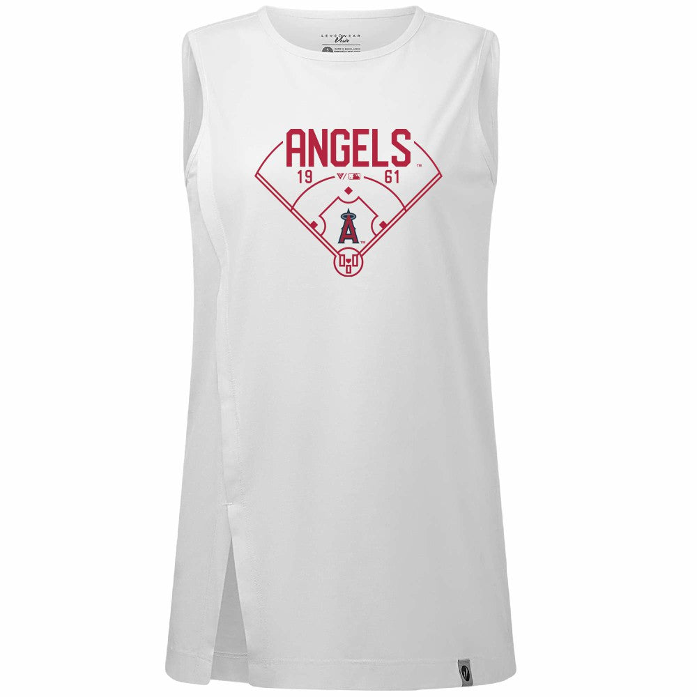 Los Angeles Angels Levelwear Women's Influx Home Field Tank Top Sale