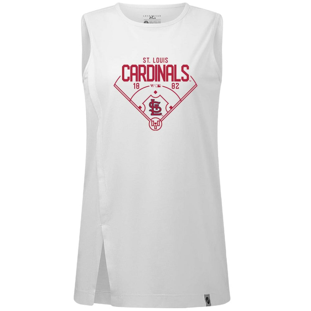 St. Louis Cardinals Levelwear Women's Influx Home Field Tank Top Sale