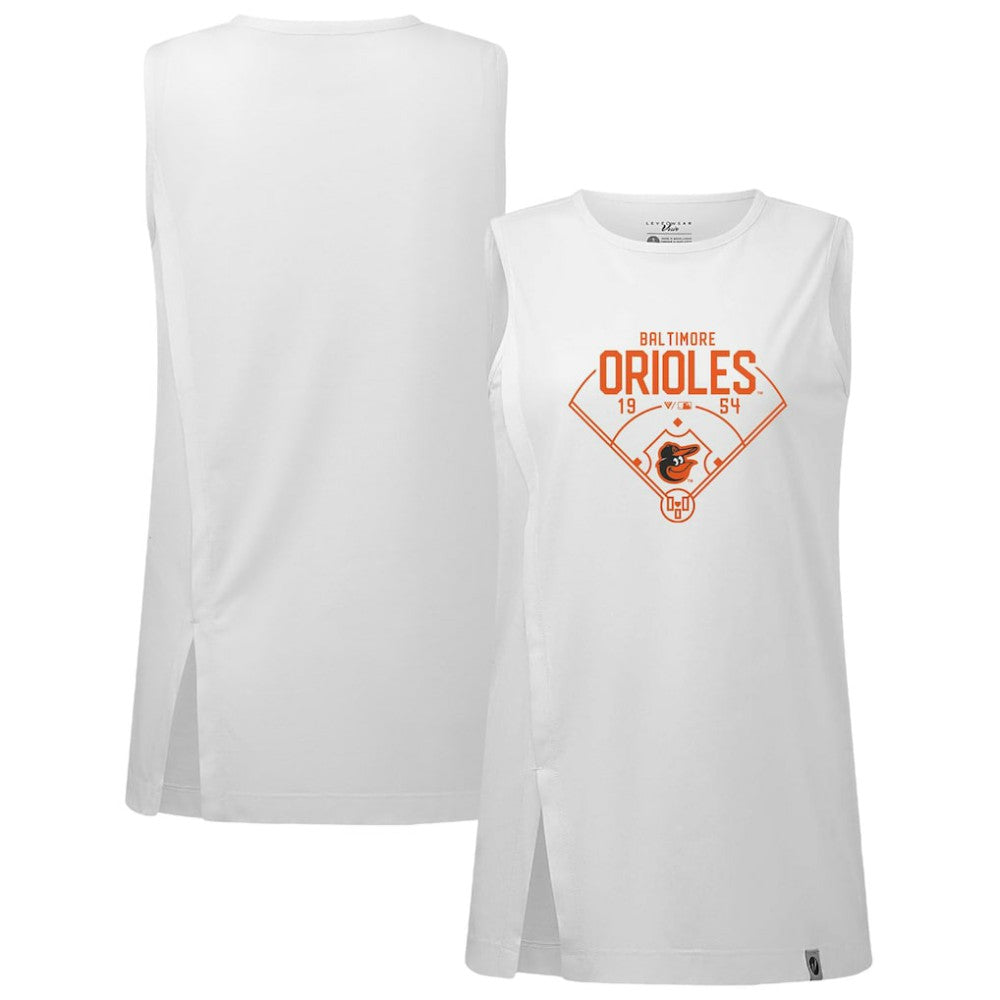 Baltimore Orioles Levelwear Women's Influx Home Field Tank Top Discount