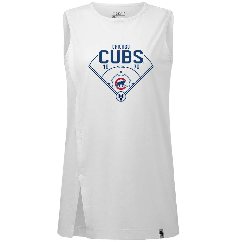 Chicago Cubs Levelwear Women's Influx Home Field Tank Top for sale