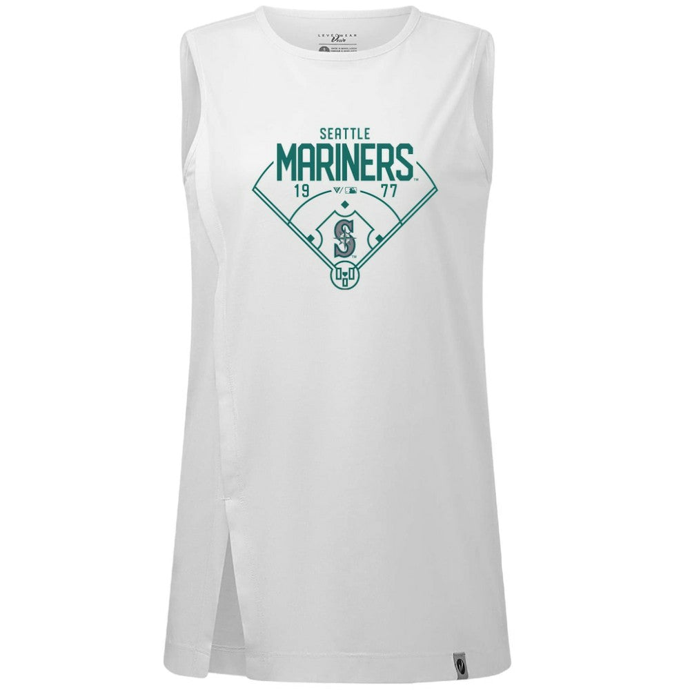 Seattle Mariners Levelwear Women's Influx Home Field Tank Top for sale