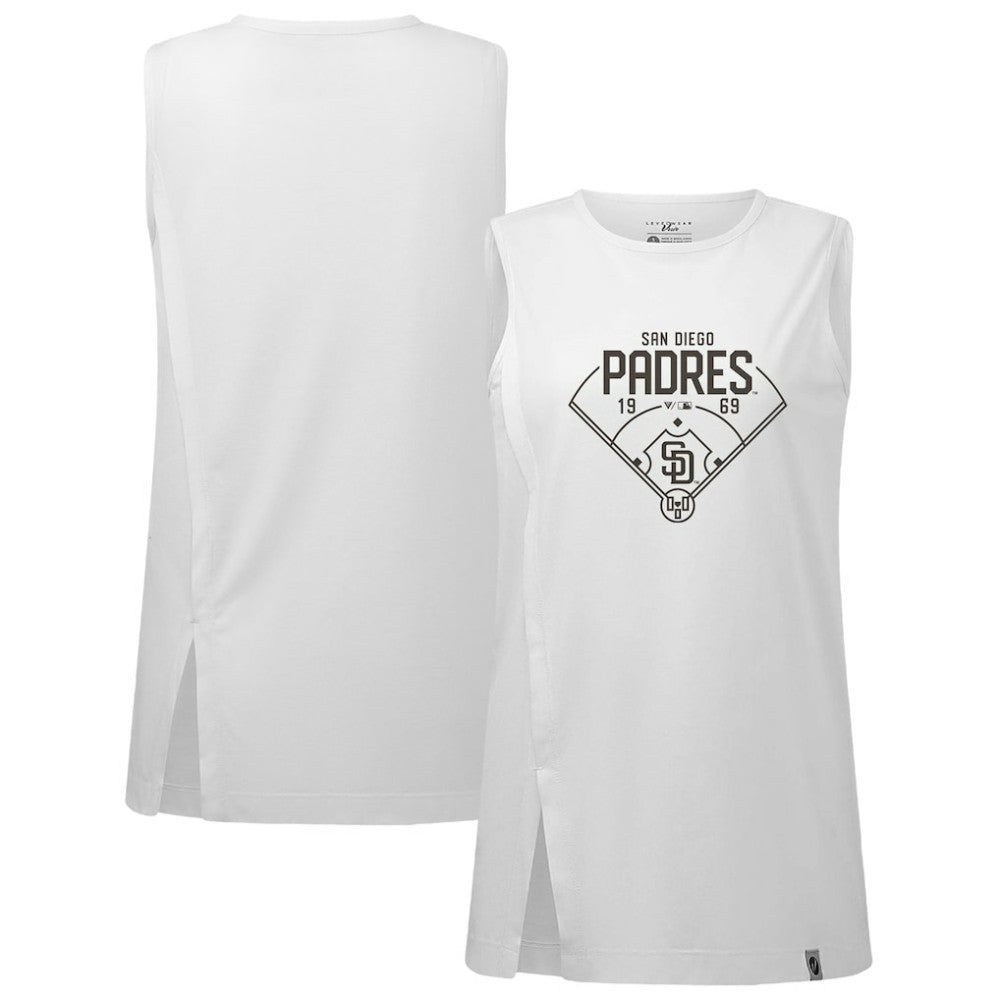 San Diego Padres Levelwear Women's Influx Home Field Tank Top Online