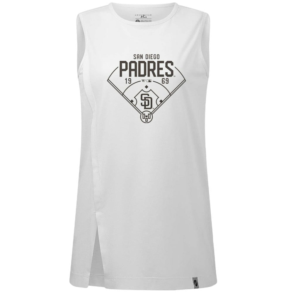 San Diego Padres Levelwear Women's Influx Home Field Tank Top Online