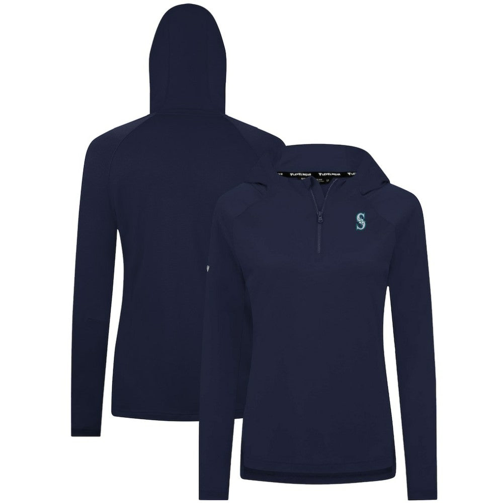 Seattle Mariners Levelwear Women's Raven Insignia 2.0 Quarter-Zip Jacket Discount
