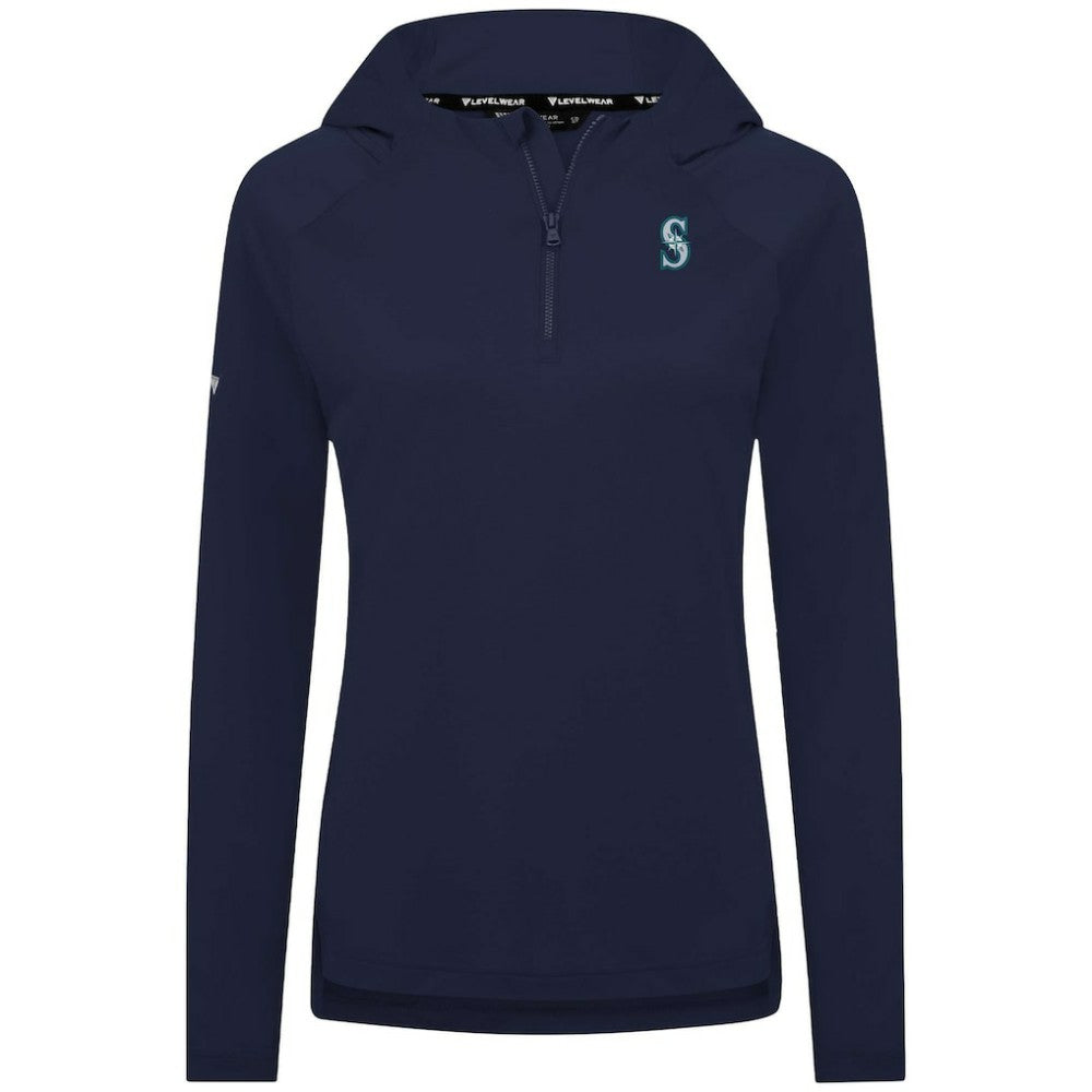 Seattle Mariners Levelwear Women's Raven Insignia 2.0 Quarter-Zip Jacket Discount