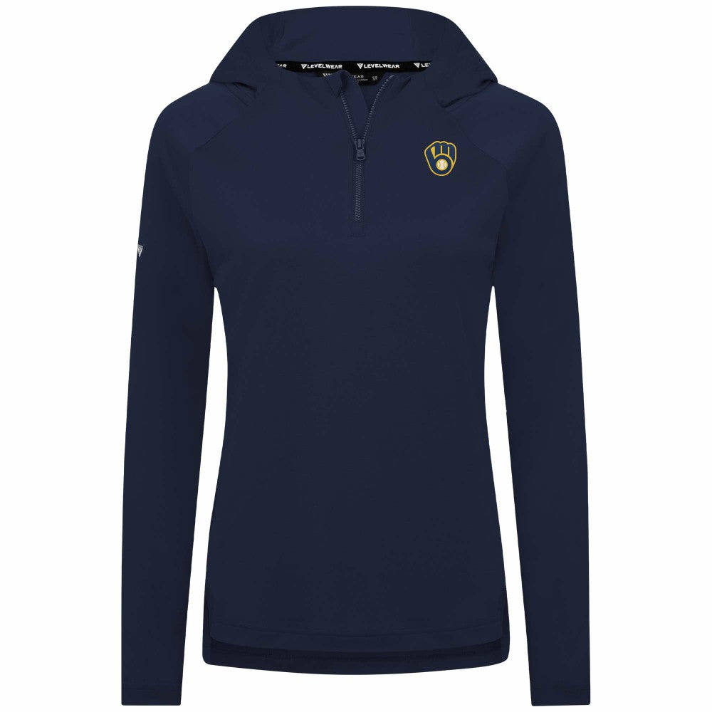 Milwaukee Brewers Levelwear Women's Raven Insignia 2.0 Quarter-Zip Jacket Near Me