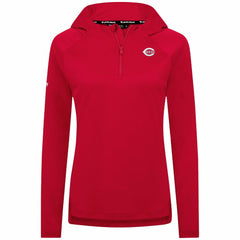 Cincinnati Reds Levelwear Women's Raven Insignia 2.0 Quarter-Zip Jacket Sale