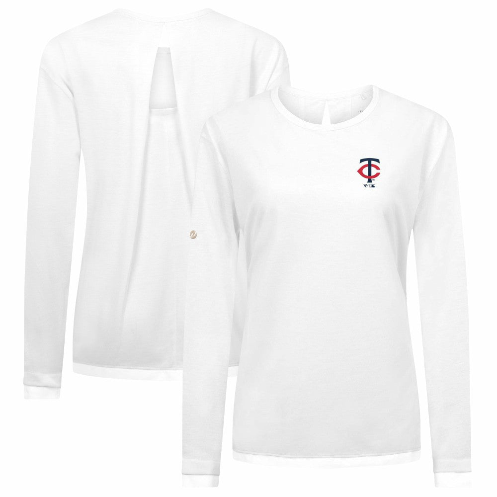 Minnesota Twins Levelwear Women's Sequoia Primary Logo Long Sleeve T-Shirt Discount