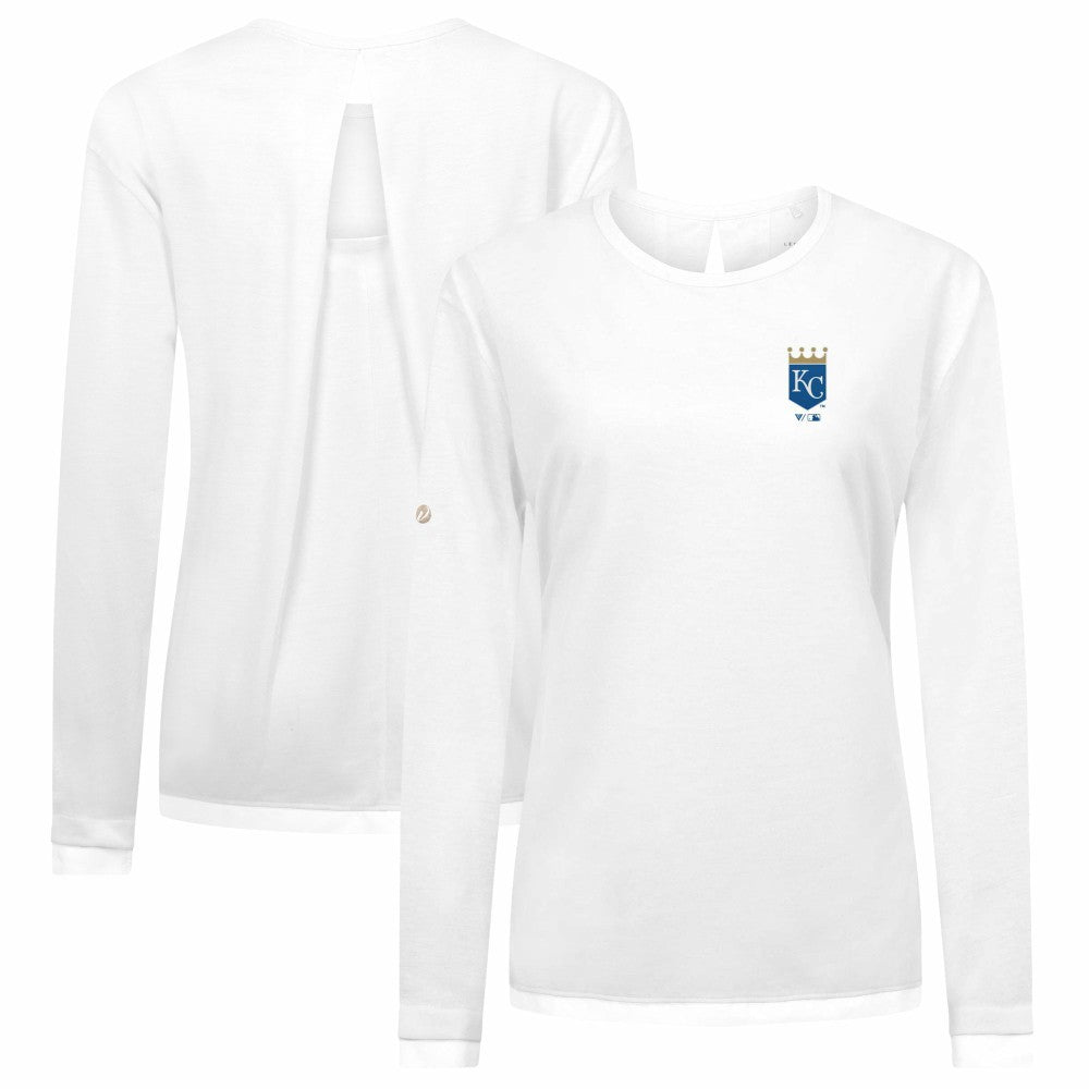 Kansas City Royals Levelwear Women's Sequoia Primary Logo Long Sleeve T-Shirt Online