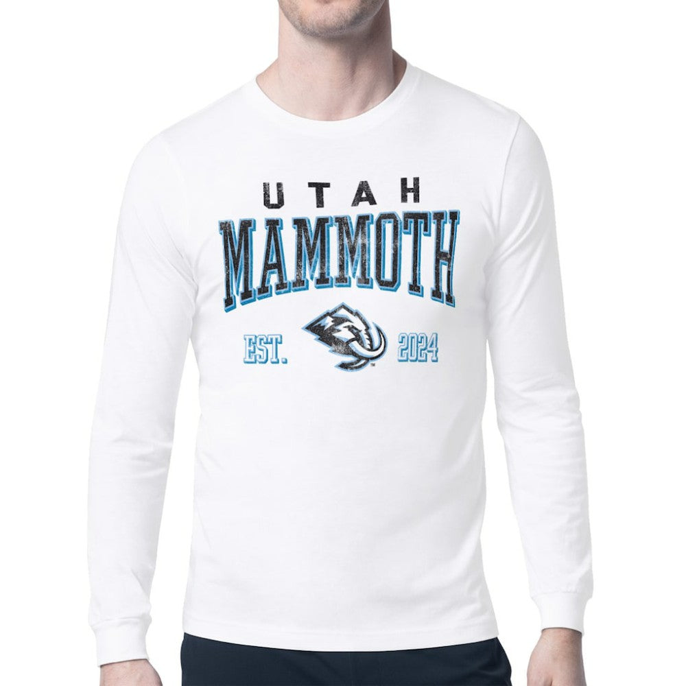 Utah Mammoth Starter Retro Graphic Long Sleeve T-Shirt - White | NHL on sale