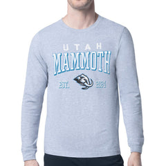 Utah Mammoth Starter Retro Graphic Long Sleeve T-Shirt - Heather Gray | NHL discount