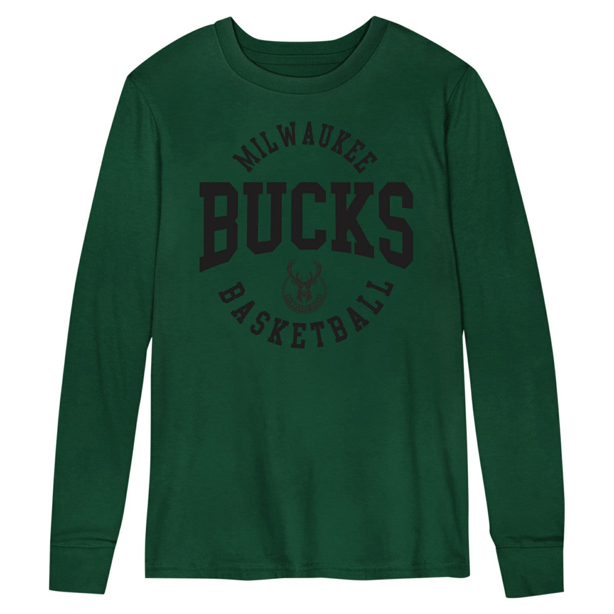 Milwaukee Bucks Preschool Around the Block Long Sleeve T-Shirt Hunter Green