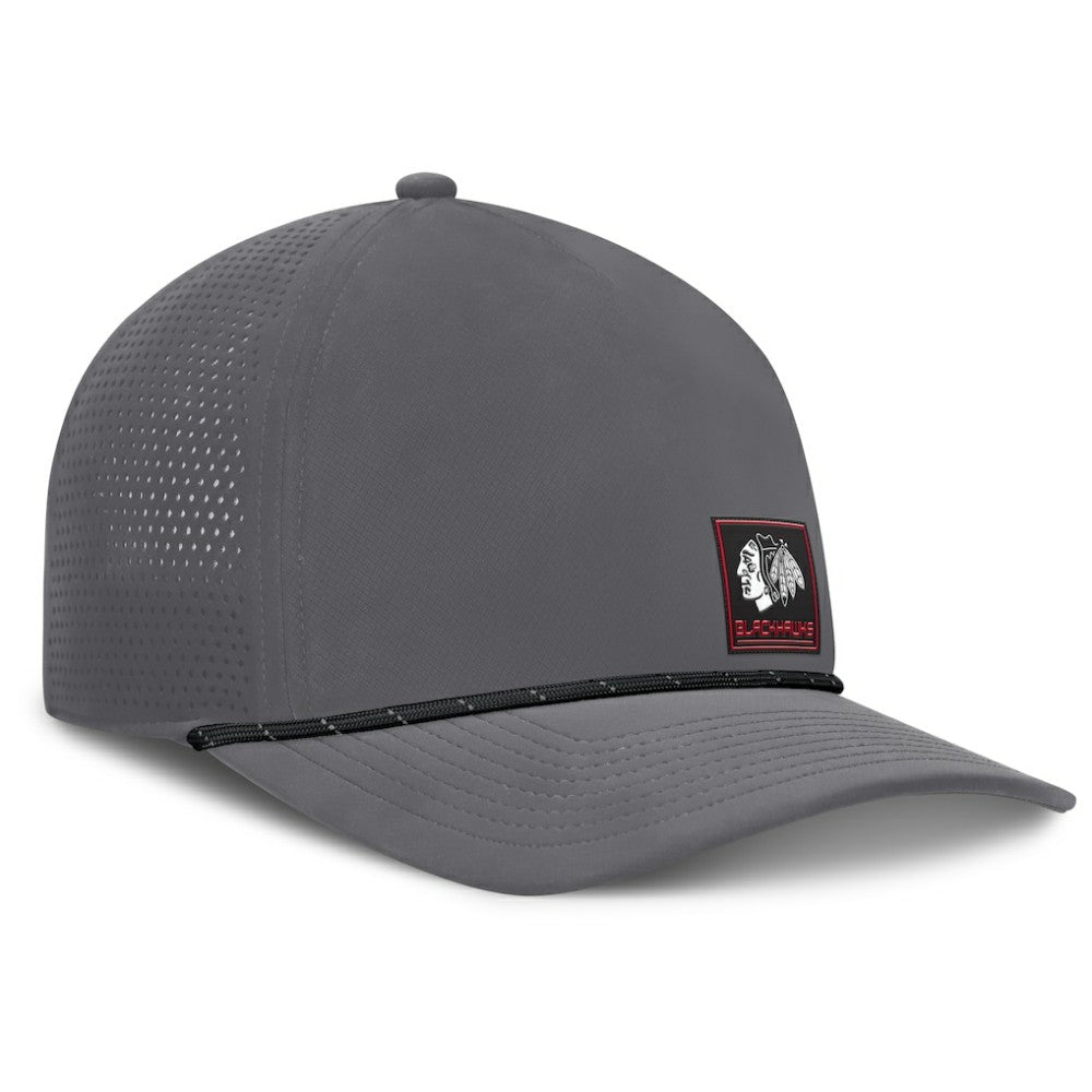 Chicago Blackhawks Fanatics Captain Rope Adjustable Hat - Gray | Fanatics Clearance