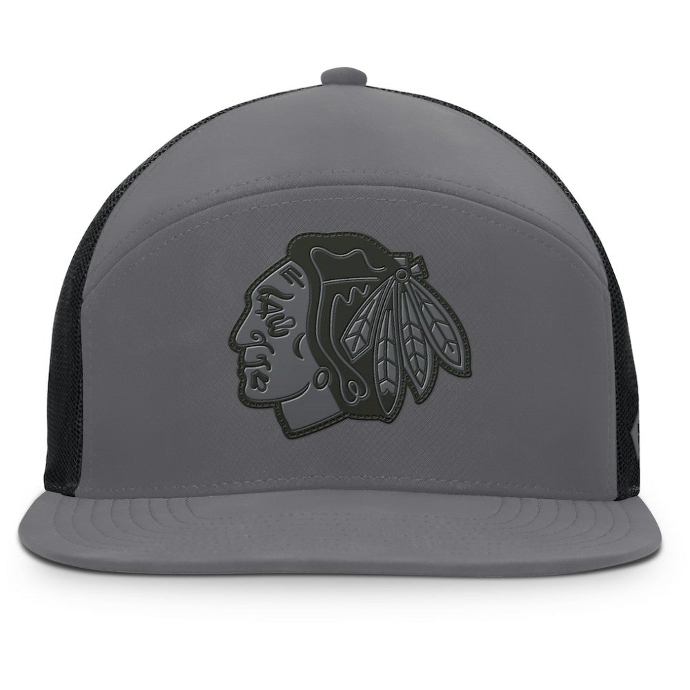 Chicago Blackhawks Fanatics Fairweather Adjustable Hat - Charcoal | Fanatics sale