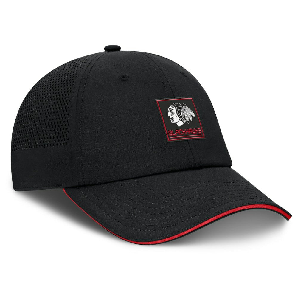 Chicago Blackhawks Fanatics Driver Adjustable Hat - Black | Fanatics on sale