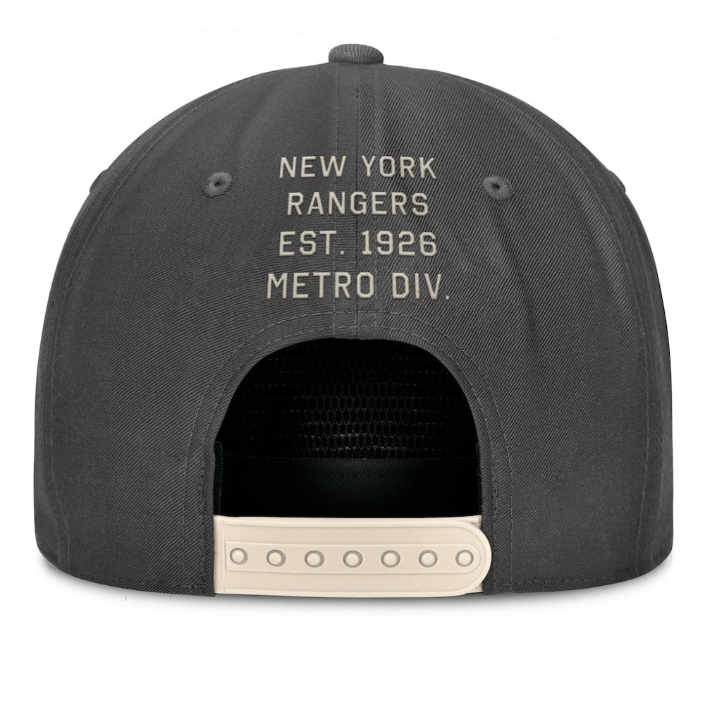 New York Rangers Fanatics Closer Adjustable Hat - Charcoal | Fanatics on sale