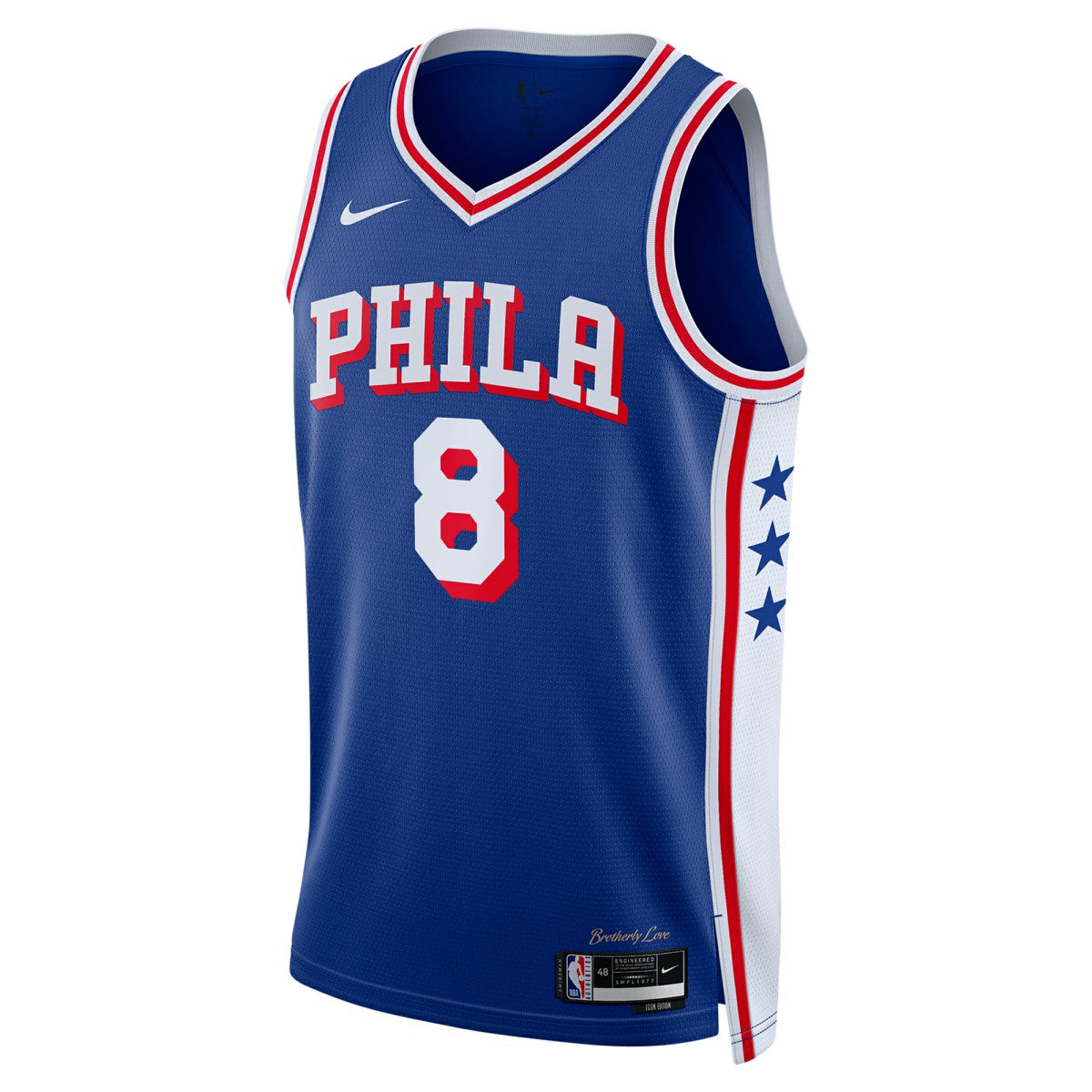 Nike Paul George Philadelphia 76ers Unisex 2024 Offseason Addition Swingman Jersey Royal