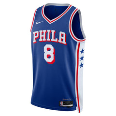 Nike Paul George Philadelphia 76ers Unisex 2024 Offseason Addition Swingman Jersey Royal