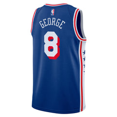 Nike Paul George Philadelphia 76ers Unisex 2024 Offseason Addition Swingman Jersey Royal