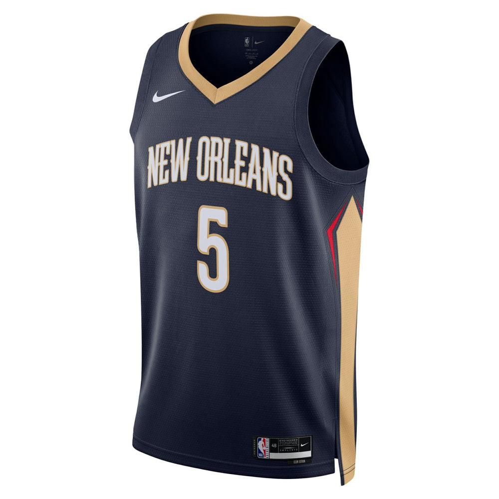Nike Dejounte Murray New Orleans Pelicans Unisex 2024 Offseason Addition Swingman Jersey Navy
