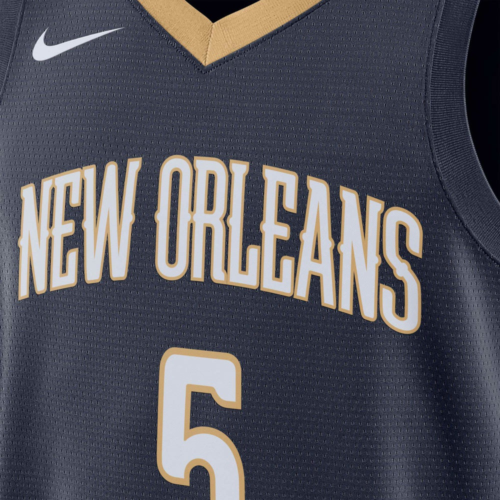 Nike Dejounte Murray New Orleans Pelicans Unisex 2024 Offseason Addition Swingman Jersey Navy