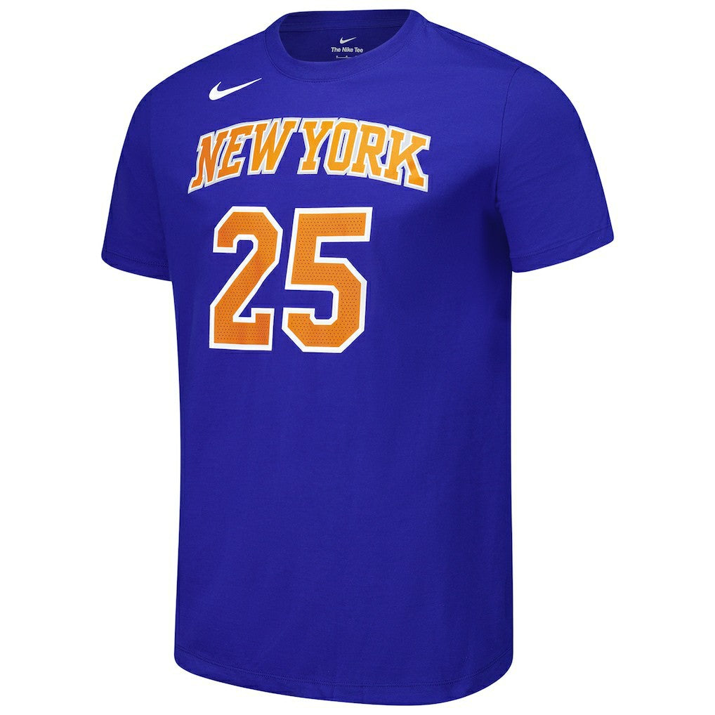 Nike Mikal Bridges New York Knicks Unisex Name & Number T-Shirt Blue