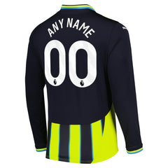 Puma - Manchester City 2024/25 Away Replica Long Sleeve Custom Jersey - Navy