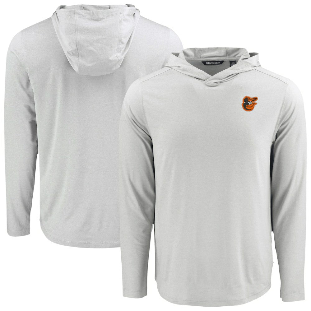 Baltimore Orioles Cutter & Buck Coastline Epic Comfort Recycled Eco Hoodie Long Sleeve T-Shirt Discount