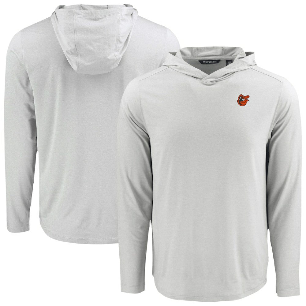 Baltimore Orioles Cutter & Buck Coastline Epic Comfort Recycled Eco Hoodie Long Sleeve T-Shirt Outlet