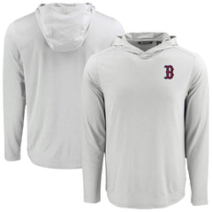 Boston Red Sox Cutter & Buck Coastline Epic Comfort Recycled Eco Hoodie Long Sleeve T-Shirt Discount