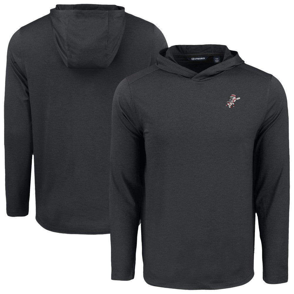 Cincinnati Reds Cutter & Buck Coastline Epic Comfort Recycled Eco Hoodie Long Sleeve T-Shirt Sale