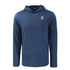 Detroit Tigers Cutter & Buck Coastline Epic Comfort Recycled Eco Hoodie Long Sleeve T-Shirt Discount