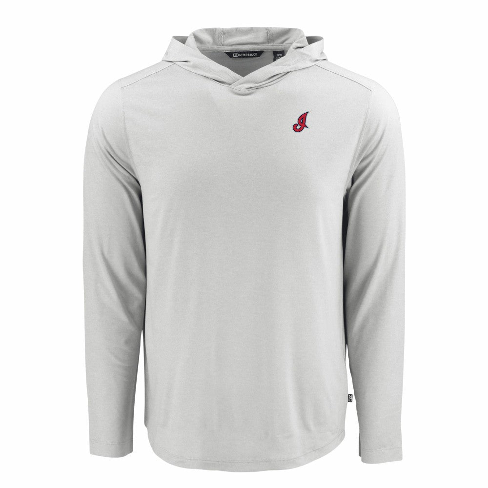 Cleveland Guardians Cutter & Buck Coastline Epic Comfort Recycled Eco Hoodie Long Sleeve T-Shirt Outlet