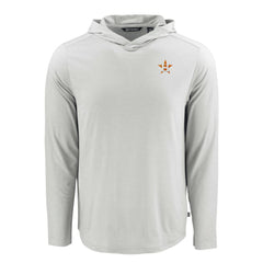 Houston Astros Cutter & Buck Coastline Epic Comfort Recycled Eco Hoodie Long Sleeve T-Shirt for sale