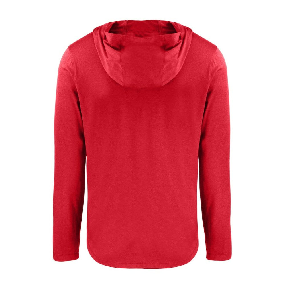 Atlanta Braves Cutter & Buck Coastline Epic Comfort Recycled Eco Hoodie Long Sleeve T-Shirt Outlet